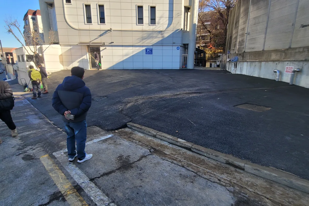 아스콘시공 현장 사진 3